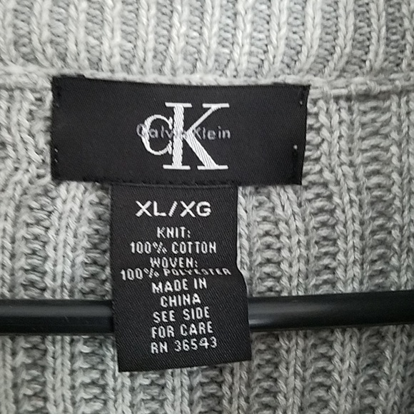 Men's Calvin Klein Knit Zip Sweater - Picture 3 of 4